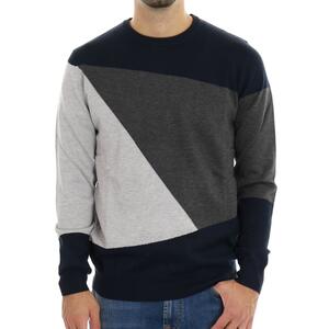 MAGLIA COLOR BLOCK SEINSE BLU
